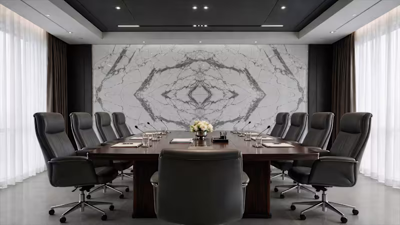 Cover image for Executive board room, the wall