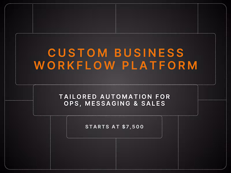 Cover image for Custom Business Workflow Platform