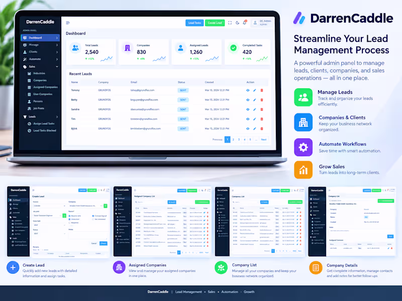 Cover image for DarrenCaddle is a recruitment-focused CRM