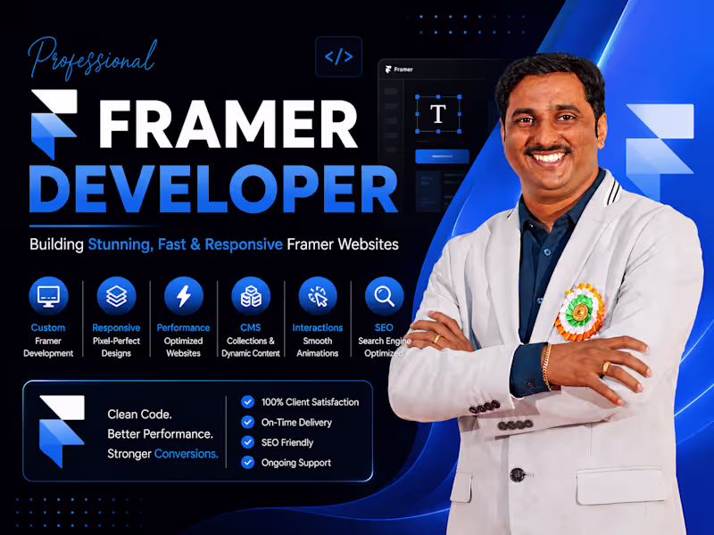 Cover image for Framer Website Design | Modern High-Performance Landing Pages