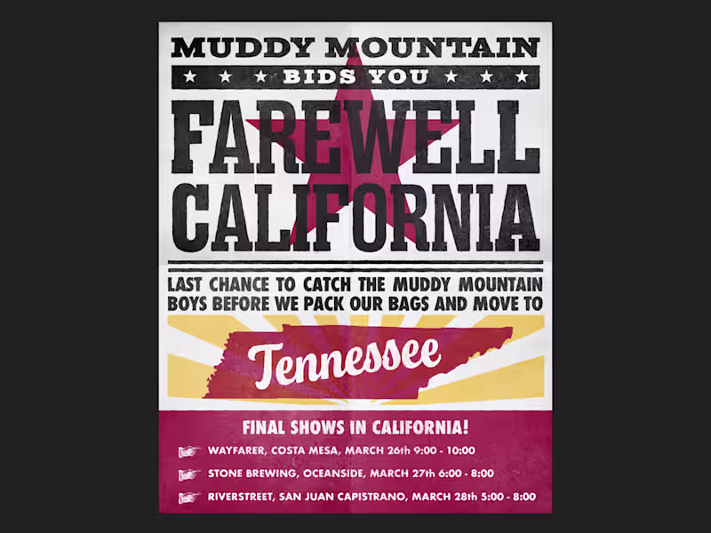 Cover image for Muddy Mountain Band Poster