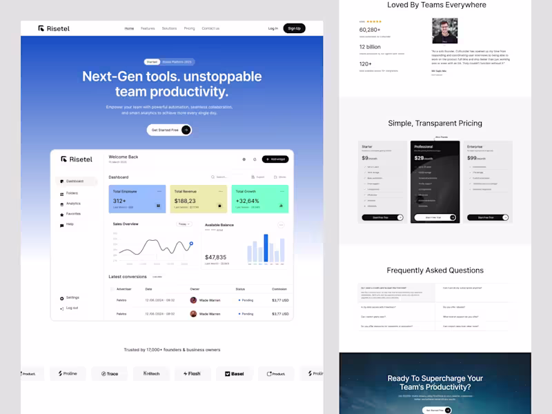 Cover image for High-Converting UI/UX Landing Page Design in Figma