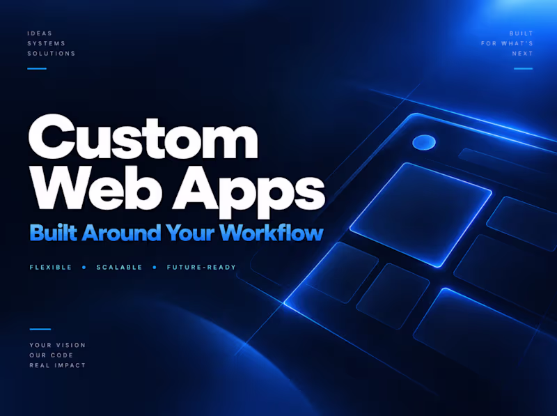 Cover image for Custom Web App & SaaS Dashboard Development