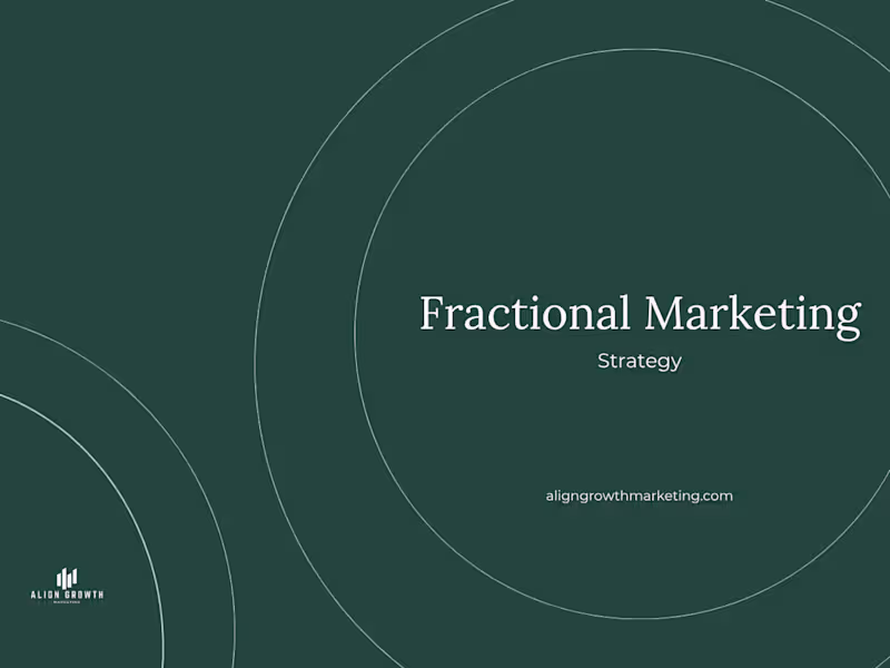 Cover image for Fractional Marketing Strategy 