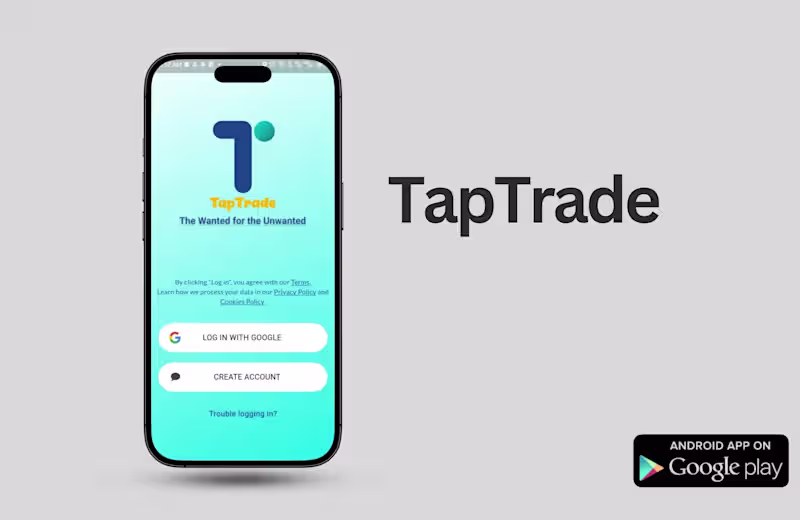Cover image for Tap Trade - Local Item Swapping & Bartering App