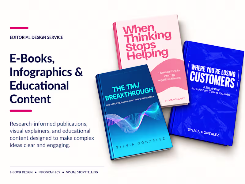Cover image for E-Books, Infographics & Educational Content