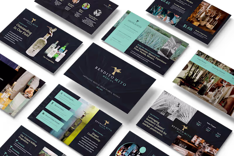 Cover image for Premium Investor Pitch Deck Design for Luxury Spirits Brand