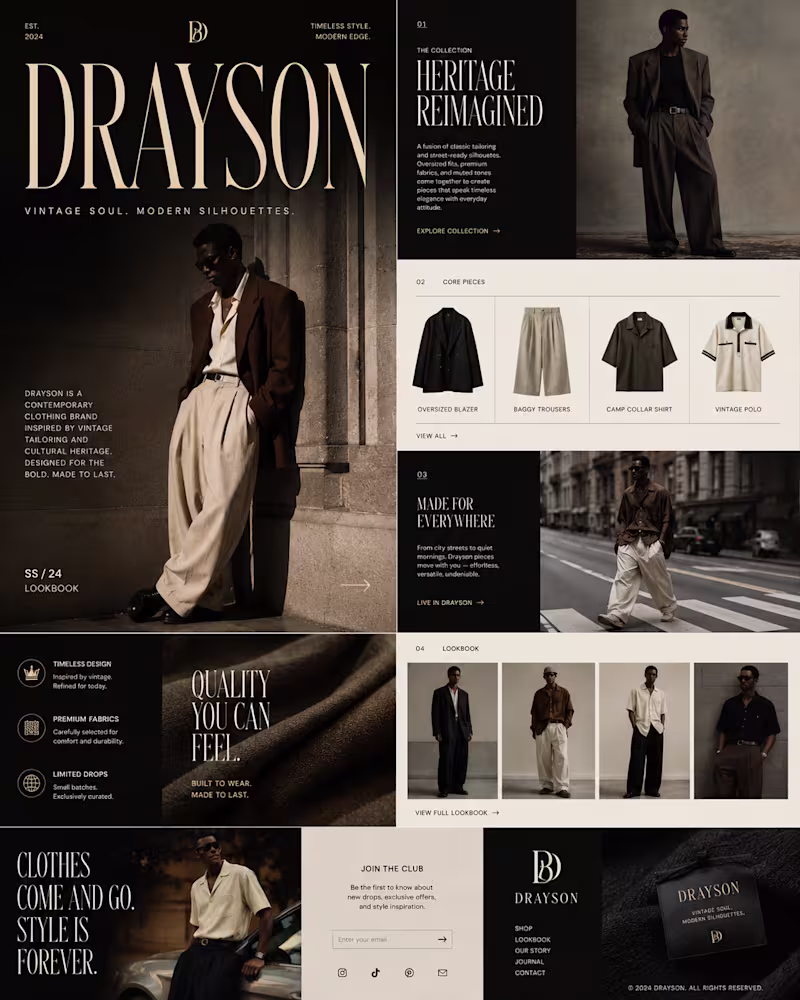 Cover image for Designed a premium editorial lookbook