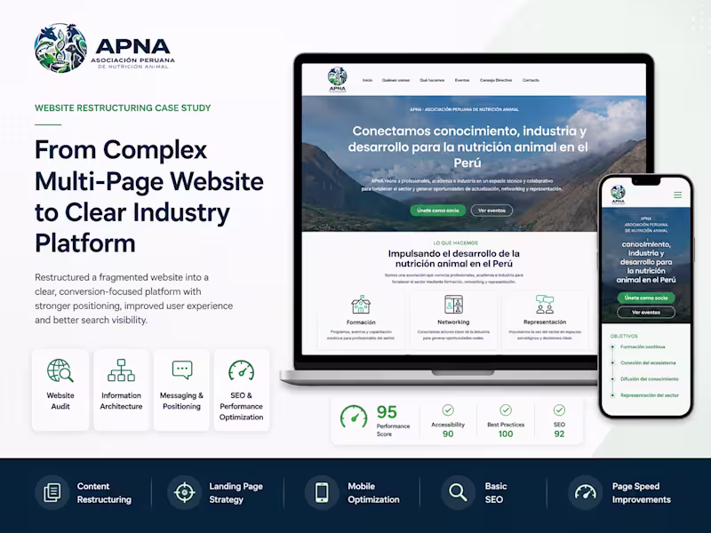 Cover image for Website Restructuring & UX Redesign