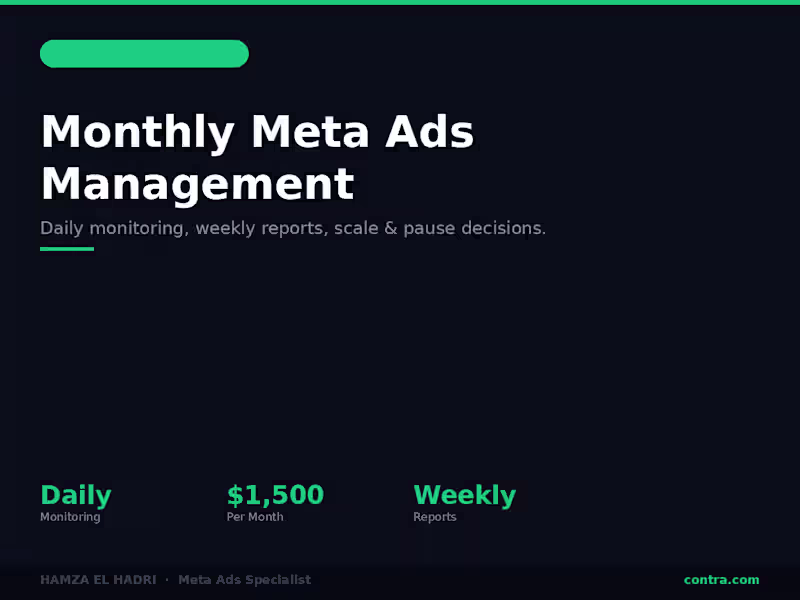 Cover image for Monthly Meta Ads Management