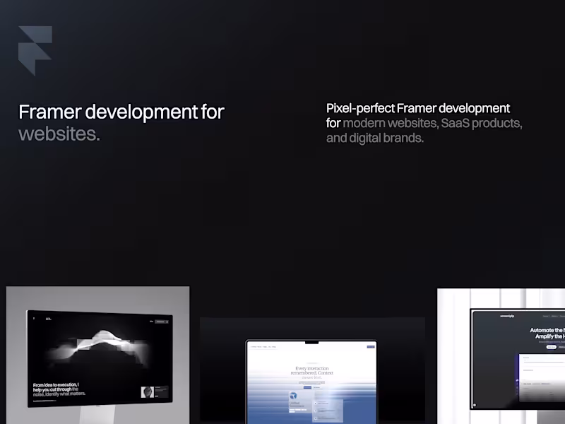 Cover image for Framer Landing Page Development