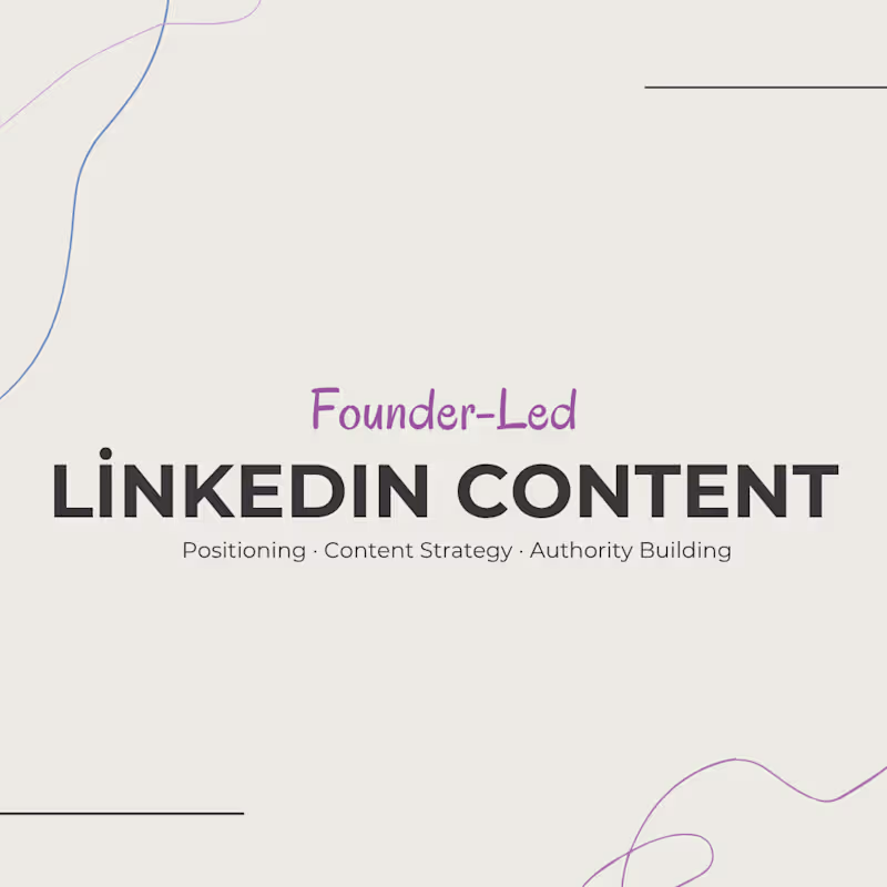 Cover image for Founder-Led LinkedIn Content