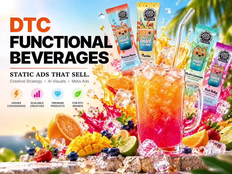 Cover image for Static ad creatives for DTC