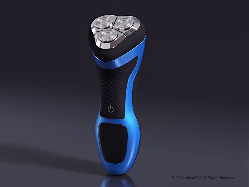 Cover image for Rotary Shaver Concept | Sketch to 3D Form Development