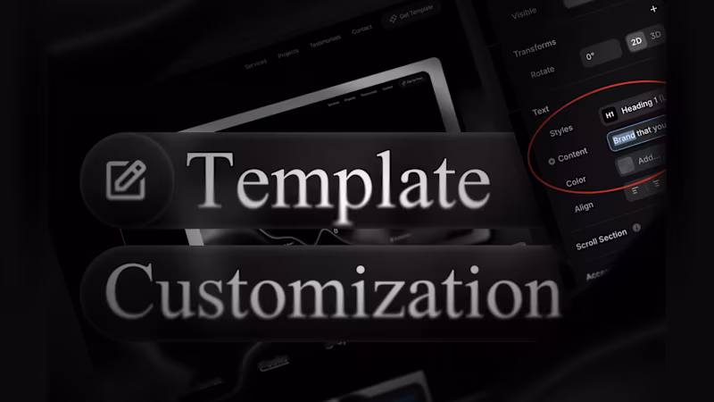 Cover image for Framer Template Setup & Customization