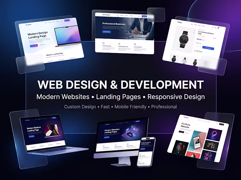 Cover image for Modern Responsive Website Design & Development