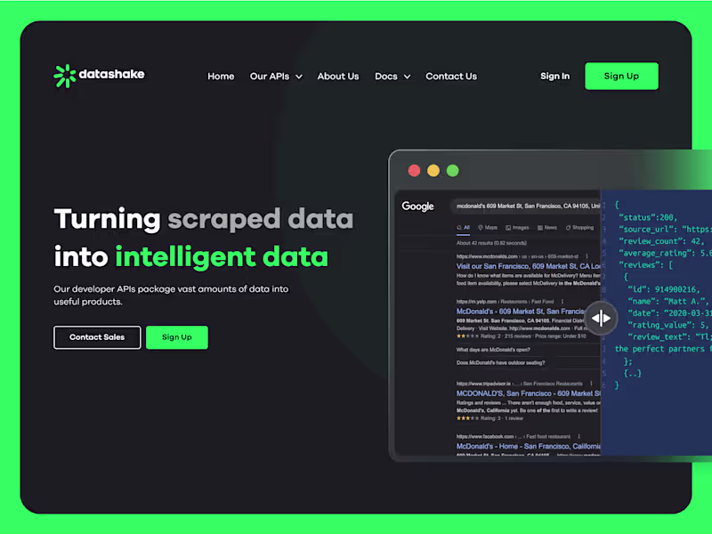 Cover image for Datashake (Website and Web App Design)