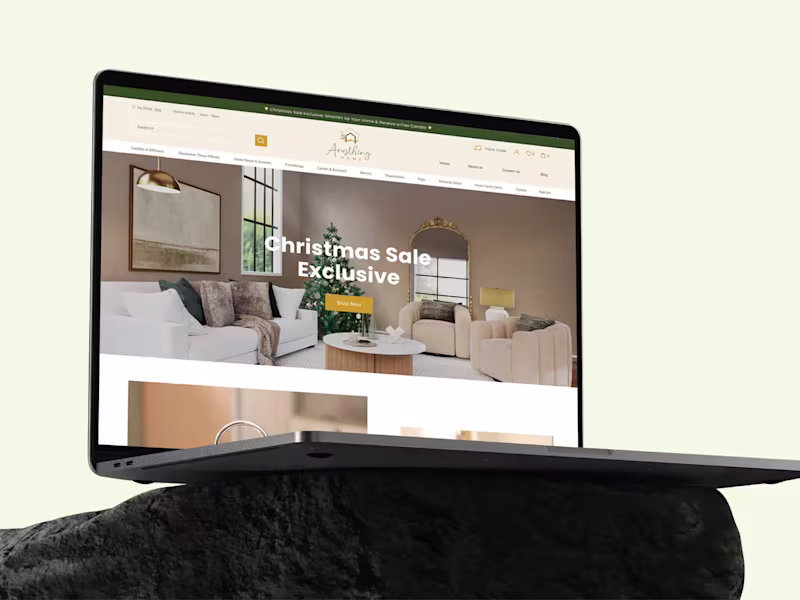 Cover image for Home Decor Ecommerce Website Design
