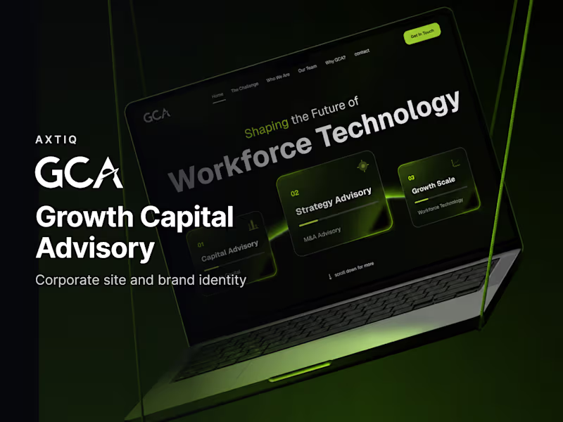 Cover image for Designing the Growth Capital Advisory site and brand identity