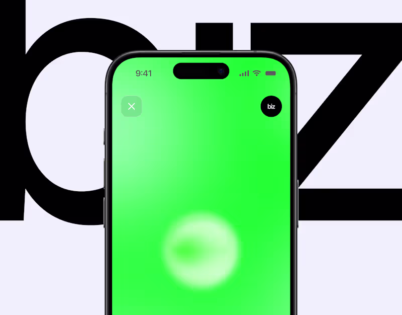 Cover image for biz AI Business Assistant — UX/UI Design