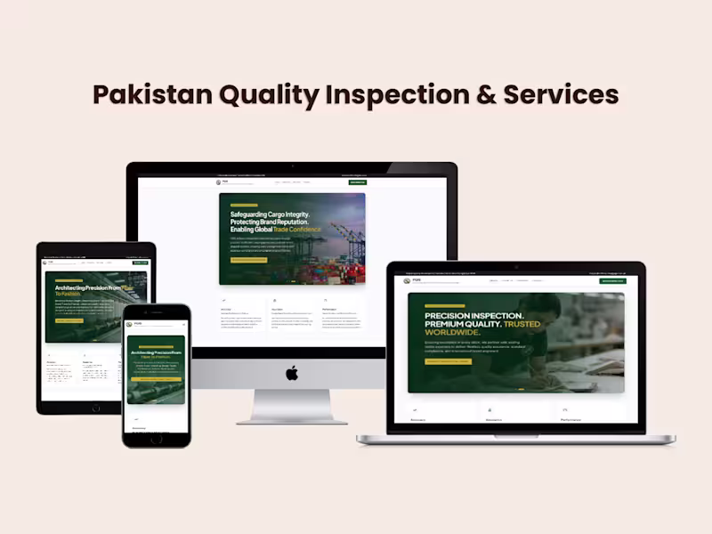 Cover image for Enterprise Platform for Pakistan Quality