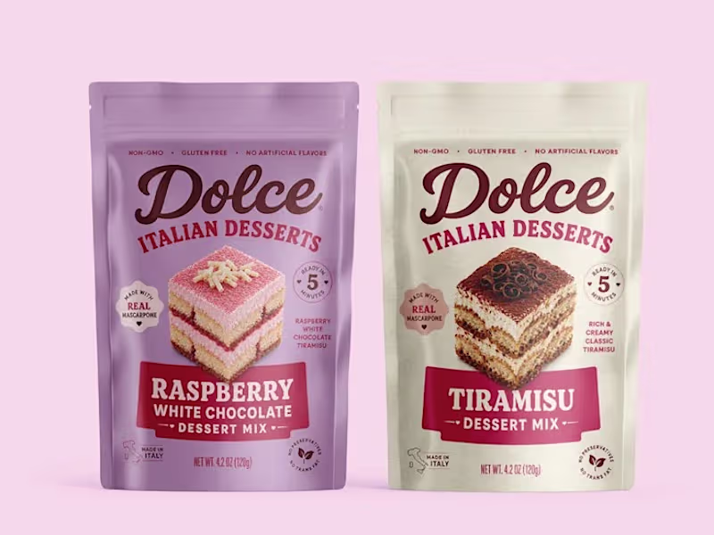Cover image for Dolce Italian Desserts Pouch Packaging Design