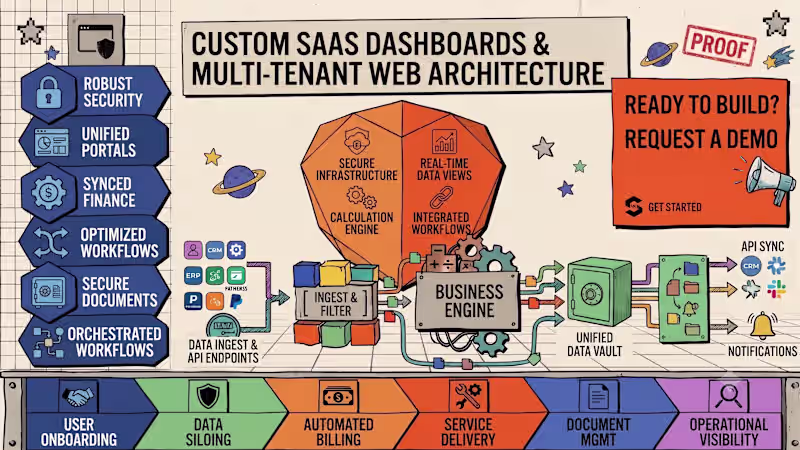Cover image for Custom SaaS dashboards and multi-tenant web applications