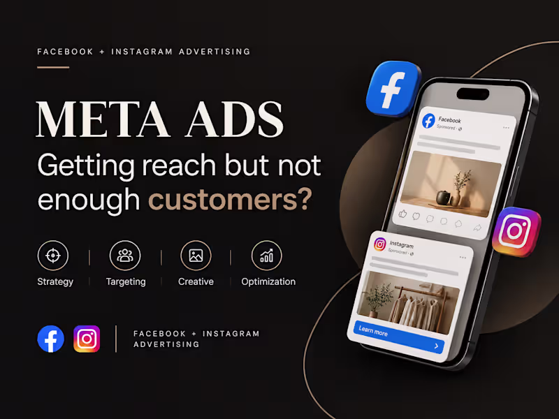 Cover image for Meta Ads Campaign Setup, Management & Optimization