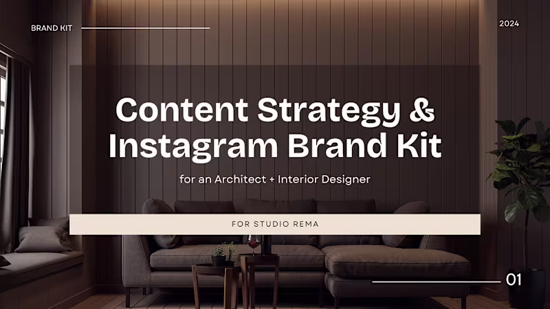 Cover image for Content Strategy & Instagram Brand Kit :: Behance
