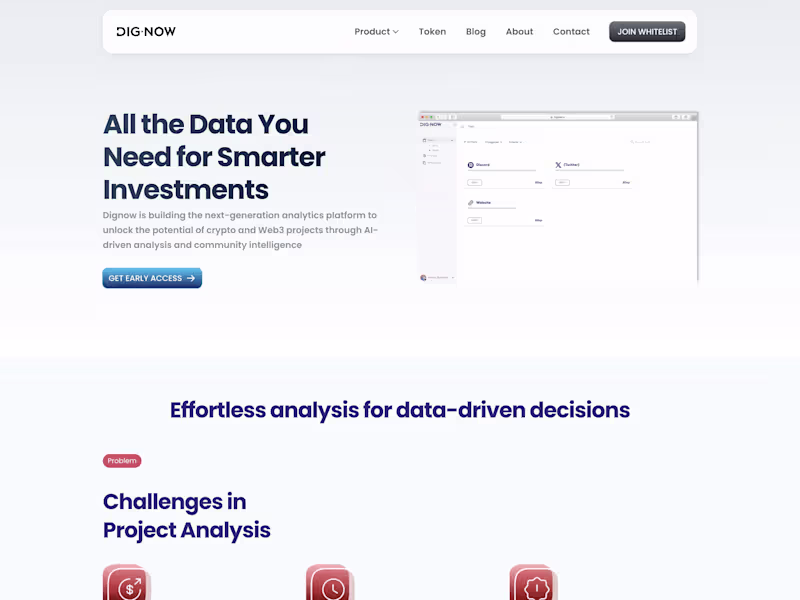 Cover image for All-in-One Due Diligence Platform for Crypto | DigNow