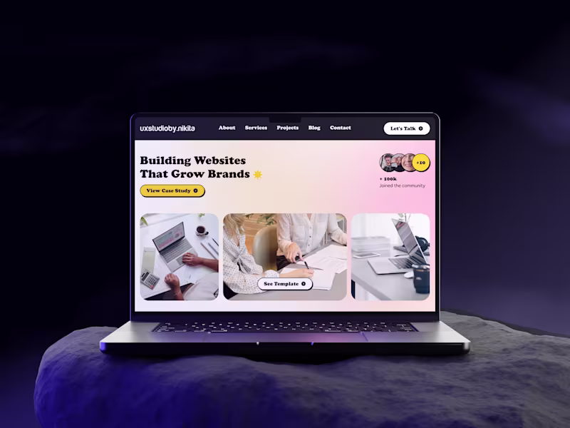 Cover image for Designed this clean, conversion-focused hero