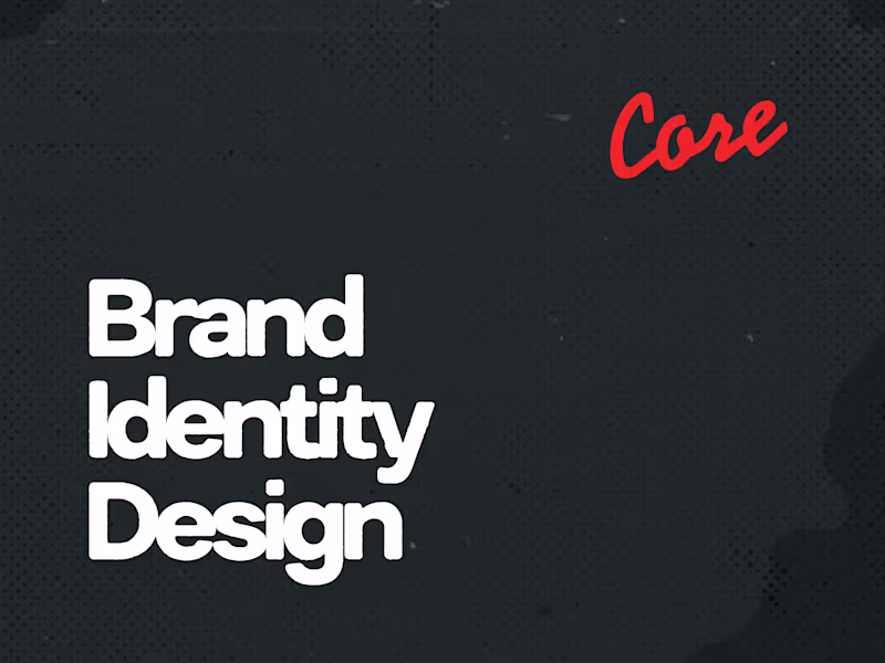 Cover image for Brand Identity Design CORE