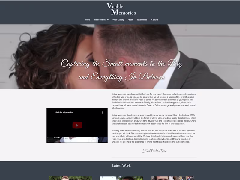 Cover image for Visible Memories - Photography and Videography