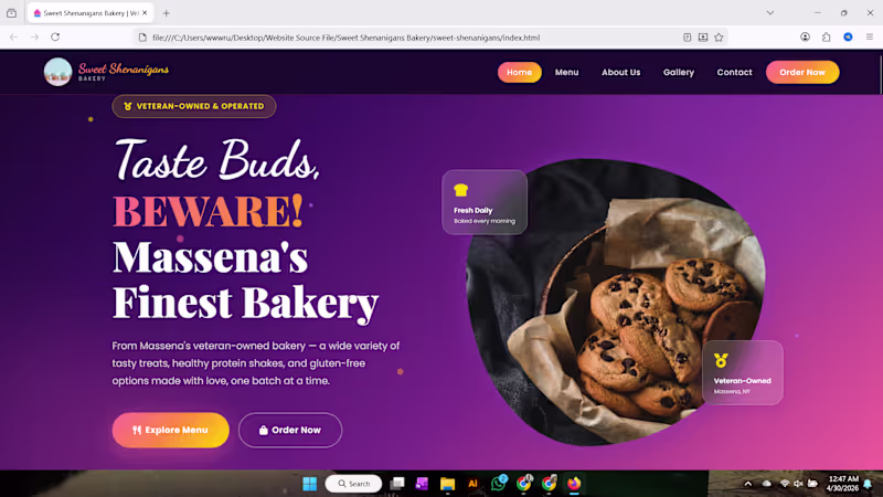 Cover image for Website with Automation for Sweet