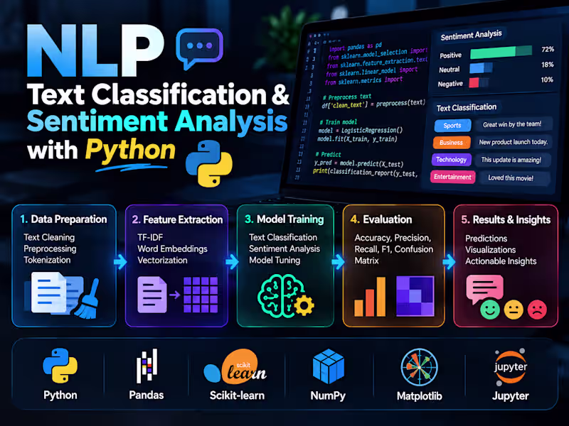 Cover image for NLP Text Classification & Sentiment Analysis 