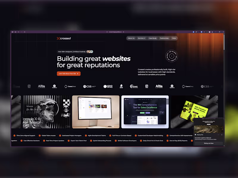 Cover image for Crossed Website