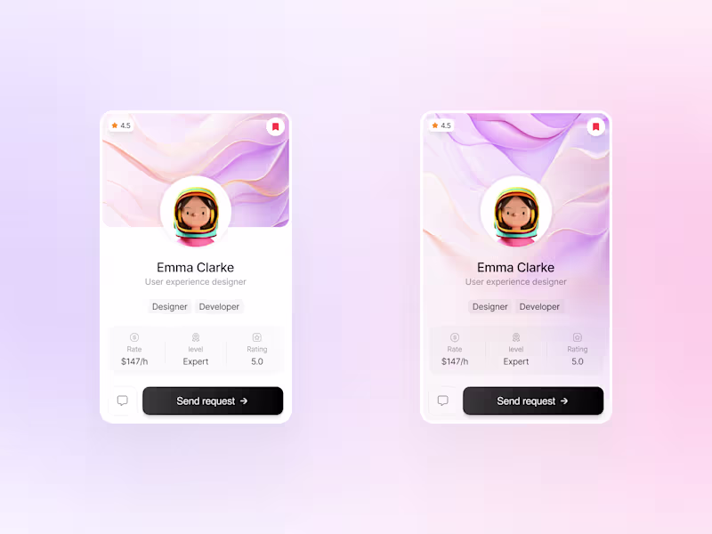 Cover image for Progressive Blur Popup UI Card