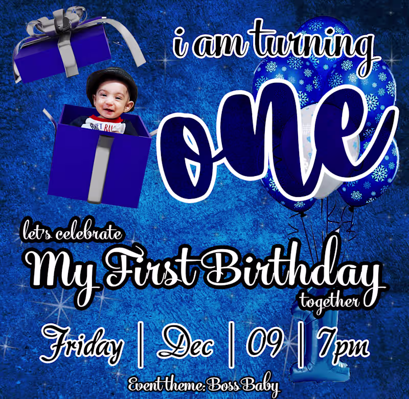 Cover image for Birthday invitation card design