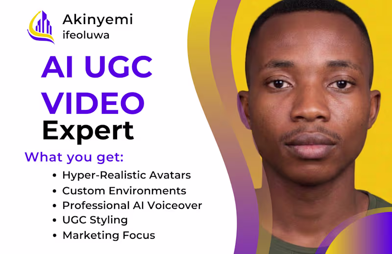 Cover image for HighConverting AI UGC Ads, Spokesperson, AI video, taking avatar