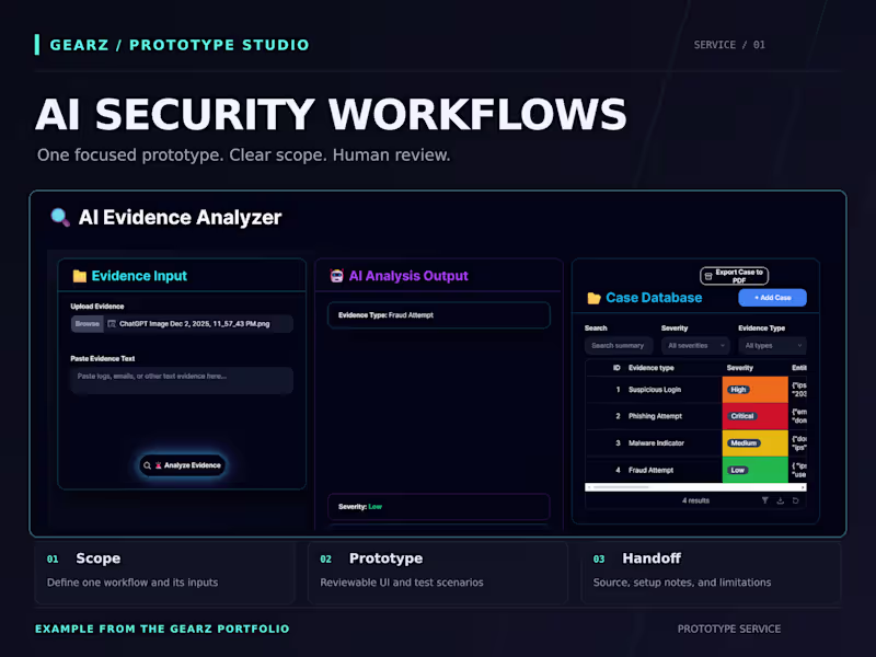 Cover image for AI-Powered Security Workflow Prototype