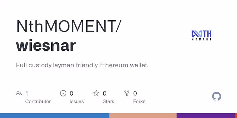 Cover image for WIESNAR: Full Custody Ethereum Wallet