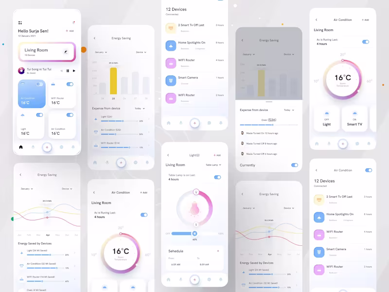 Cover image for Smart Home App UI -
