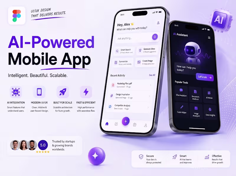 Cover image for AI-Powered Mobile App, Designed & Developed From Scratch 