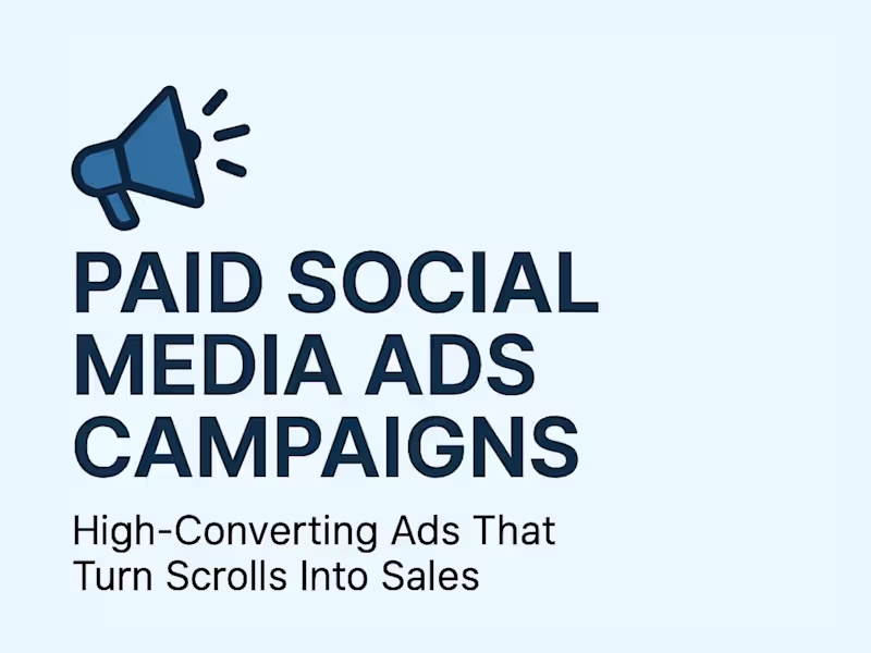 Cover image for Paid Social Media Ads that deliver real results.