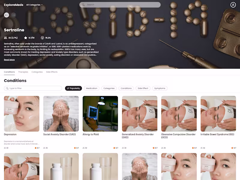 Cover image for ExploreMeds - Front-End