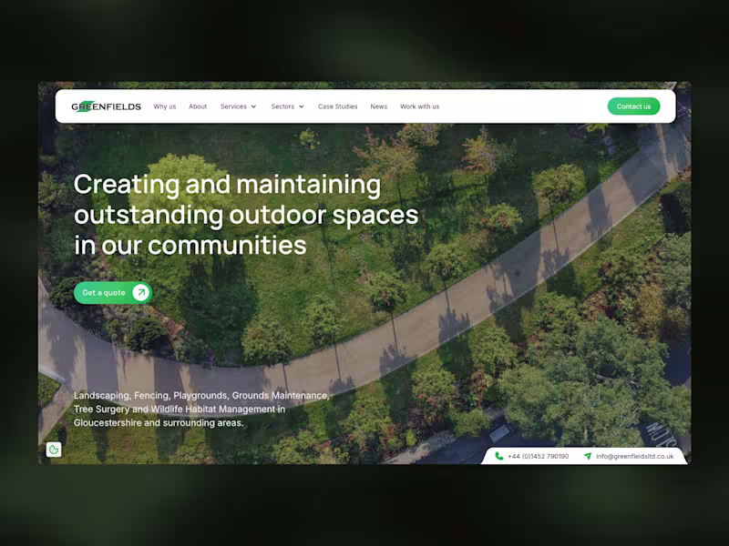 Cover image for Greenfields Ltd - Webflow Design & Development