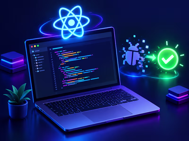 Cover image for I will fix front-end bugs & build responsive React.js UI
