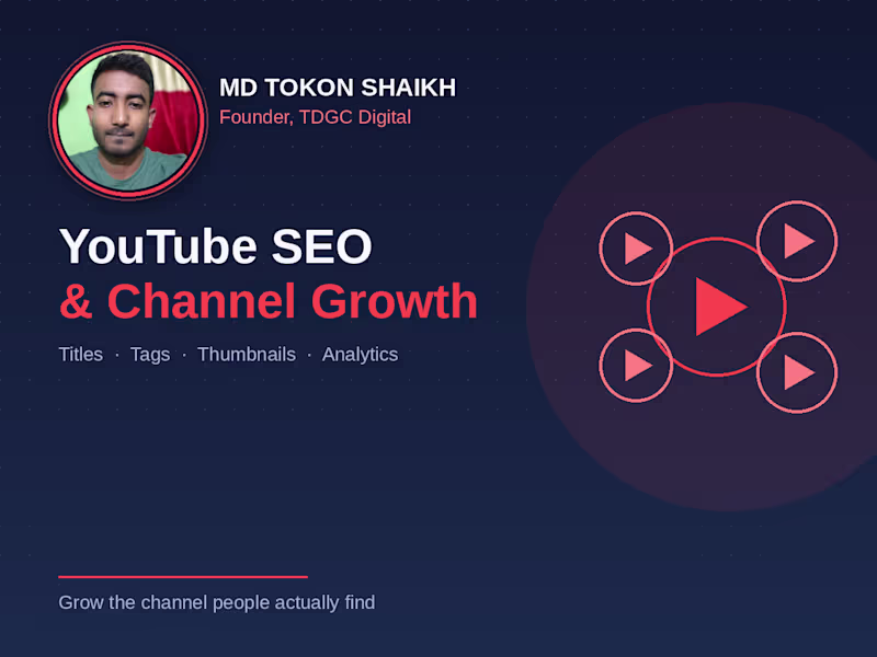 Cover image for YouTube SEO & Channel Growth