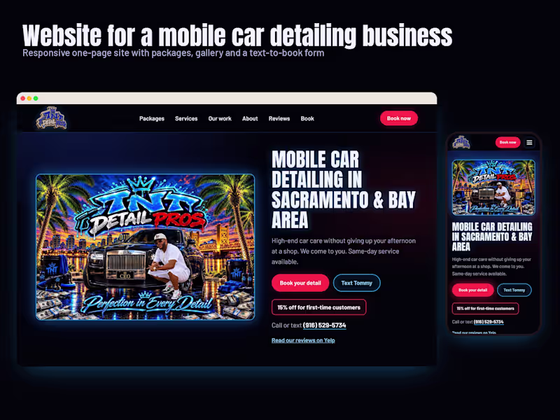 Cover image for Website for mobile and local service businesses