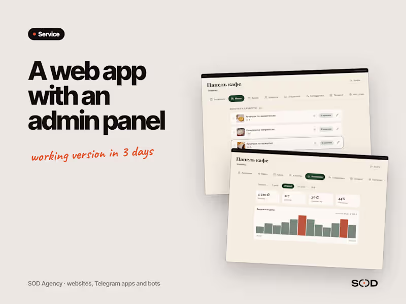 Cover image for Web app with an admin panel on Next.js
